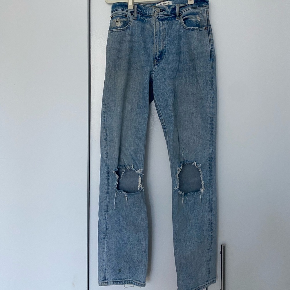 Abercrombie 90s straight jeans ultra rise size 6